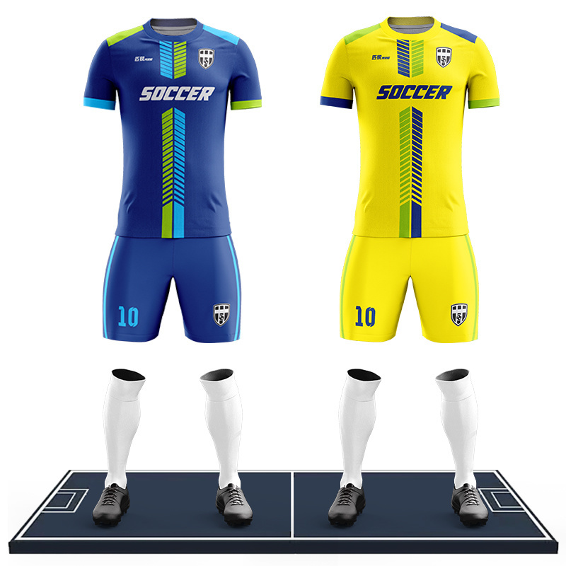 Custom Sublimation Soccer Uniform Children Breathable Football Jersey