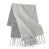 Soft Fuzzy Gradient Red Fringed Scarf - Warm Winter Scarf for Women & Men