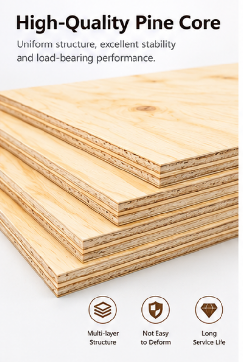 FSC Certified/ EUDR Compliance New Zealand Pine Face Plywood Full Pine Plywood For Construction Packaging Pallet