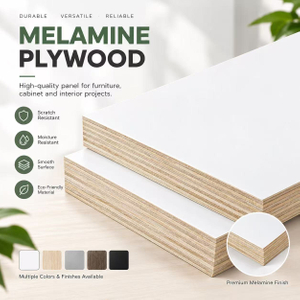 Melamine Plywood 1220*2440mm Smooth Melamine Faced Plywood For Furniture Cabinet Decoration