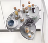 Kitchen Cabinet Swing Tray Corner Shelf Magic Corner Double Layers