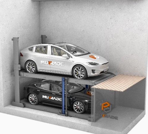 Hot Sale Two Post Underground Pit Car Parking Lift