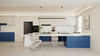 European Style Modern High Gloss Wall Cabinet Slim Tall Unit Narrow Corner Kitchen Storage Cabinet (MDF/PVC/Lacquer)