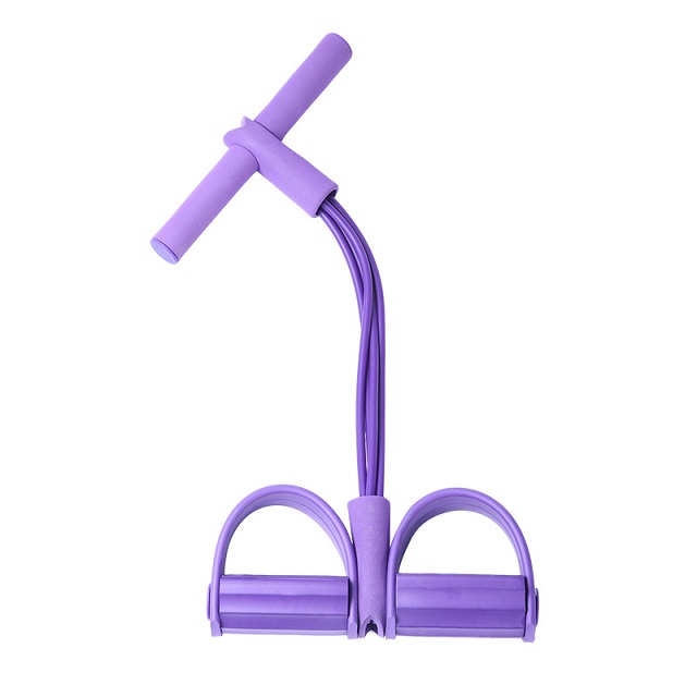 Pedal Resistance Band, 4-tube Pull Rope Elastic Sit-up Belt 