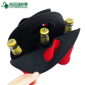 Custom Insulated Neoprene 6 Pack Wine Bottle Bag Neoprene Wine Carrier (TP-WB134)