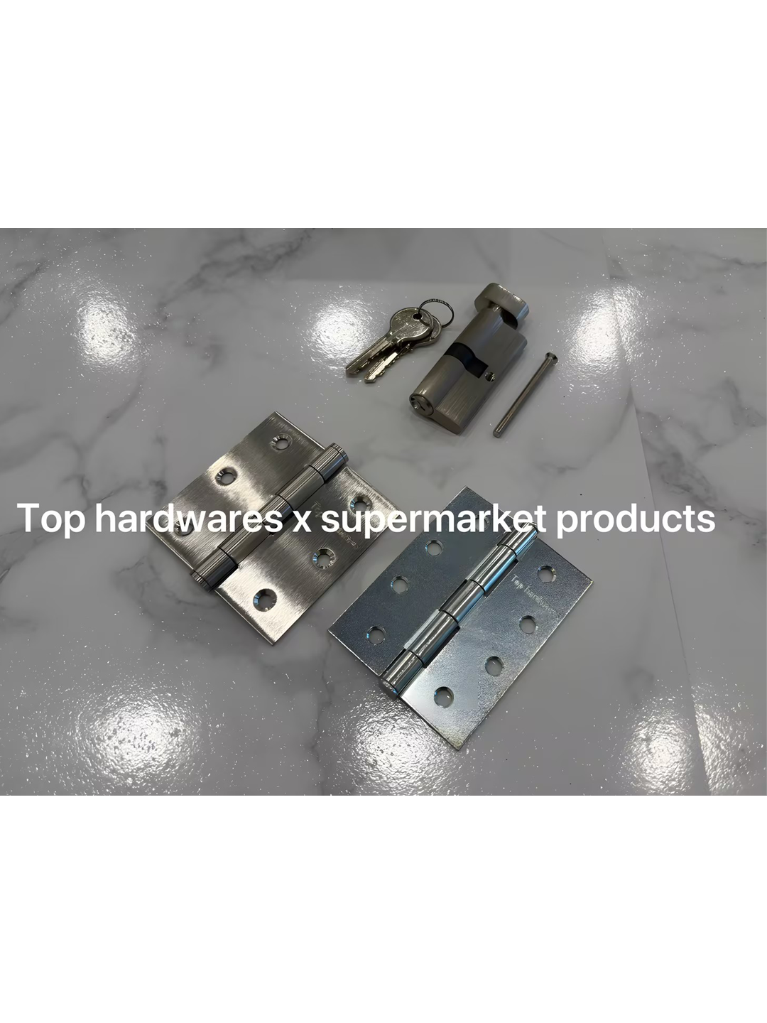 Economic steel Iron & High-Quality Stainless Steel Hinges & EU Brass Cylinders | Multiple Supermarket Color pp Bag & Box Packaging Available. 