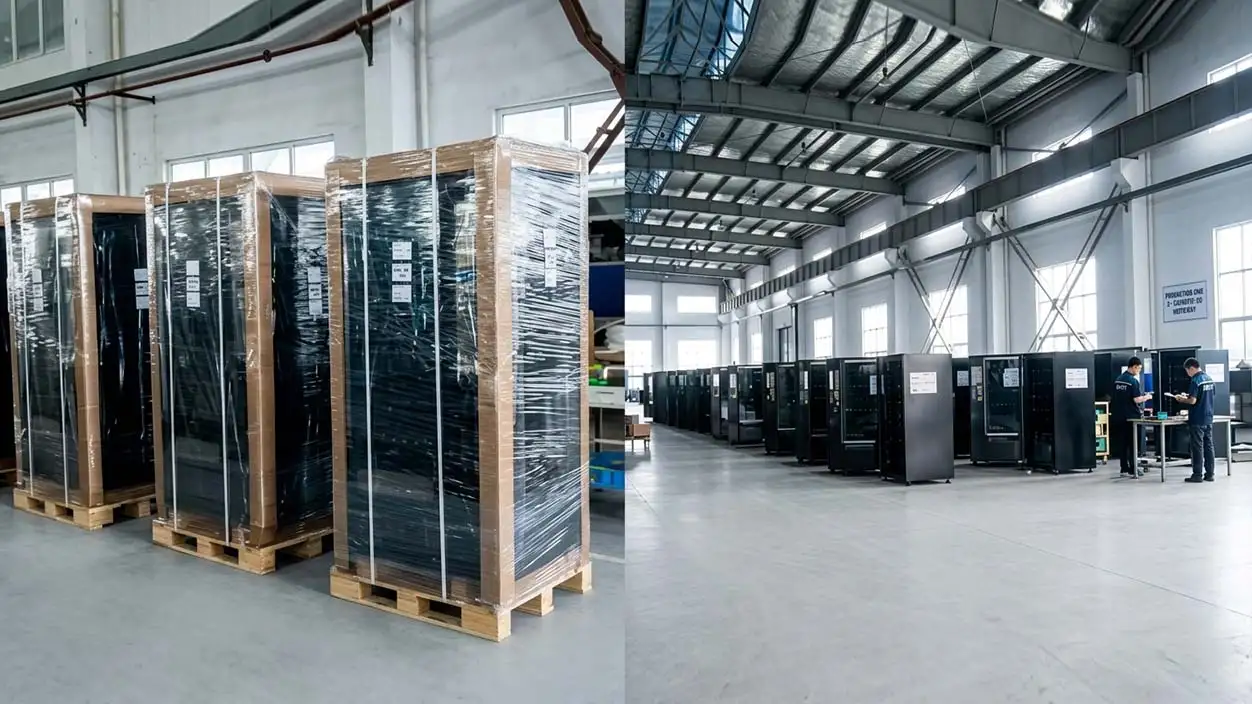 Almacén inteligente conjunto de Nanjing con máquinas expendedoras - Proveedor de China