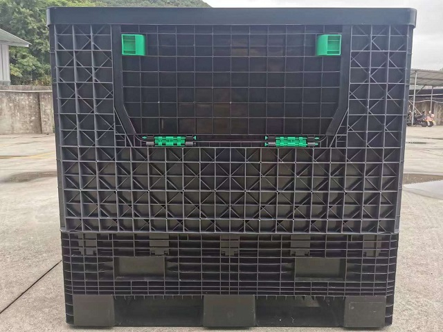 Caja de almacenamiento de paletas de plástico higiénico para carretilla elevadora reciclable