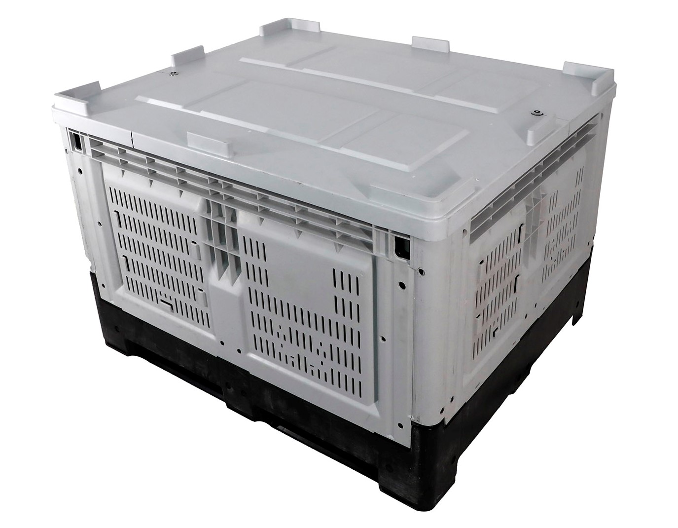 caja de paletas de plástico con tapa