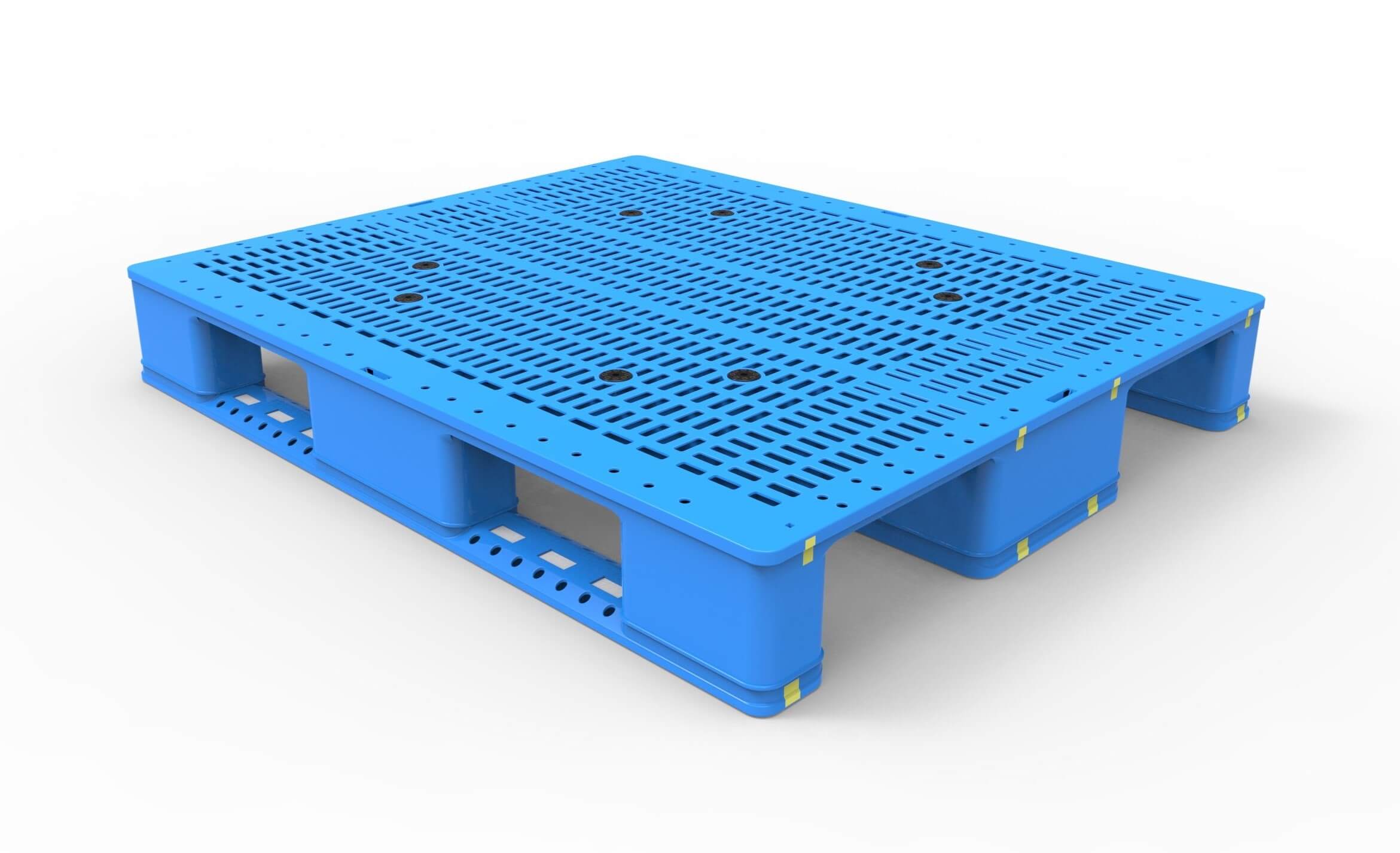 Plataformas en rack de plástico industriales resistentes 48x40 RFID