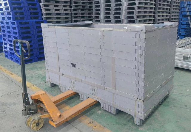 caja modular plástica plegable en rack grande de la plataforma 2180x1120x1100