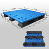 Palet de plástico de moldeo de soplado de capacidad de carga extra alta 1100x1100x150 mm