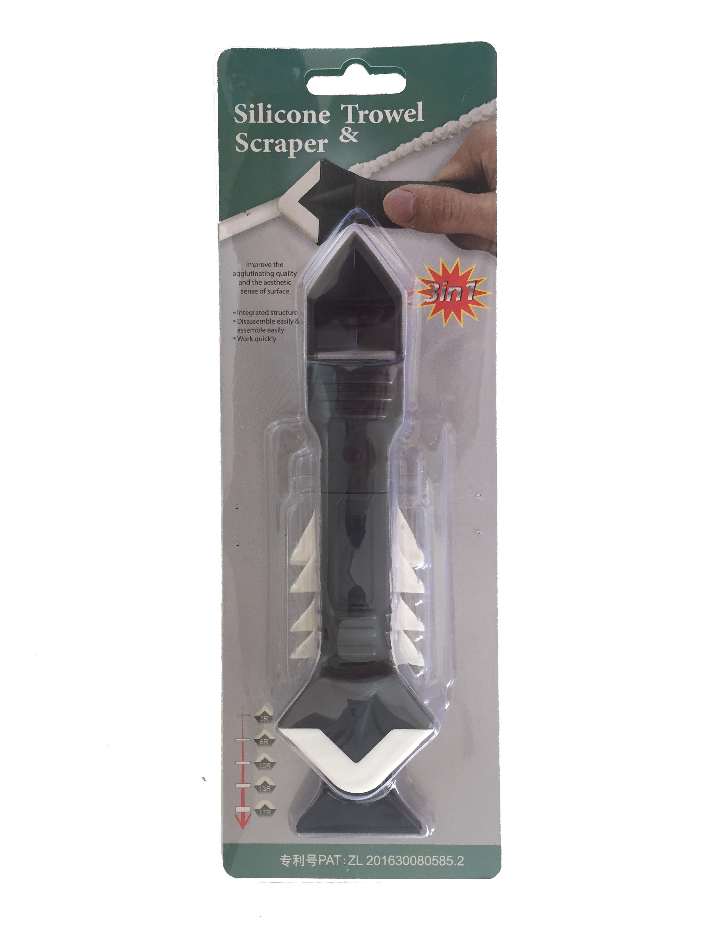 3 en 1 uso de múltiples funciones del raspador de Trowel&amp;Silicone del silicón (BC-P057)
