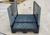 Contenedor de paleta plegable de plástico reutilizable con tapa