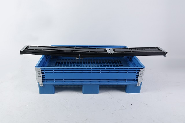 Caja de paquete de funda de collares de paleta de plástico plegable con tapa