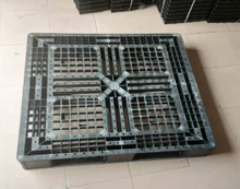 Plataformas de plástico ESD de malla de HDPE ligeras negras 1200 x 1000