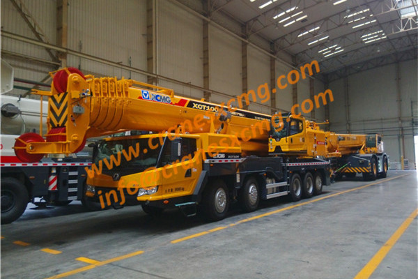 Customer order XCMG new 100ton truck crane XCT100