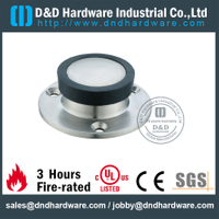 Piso de aço inoxidável montado rolha de porta com anel de borracha para porta de vidro - DDDS048