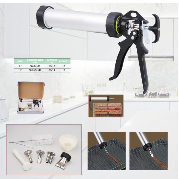 New Aluminum Barrel Beef Jerky Gun Kit (BC-1320-600S)