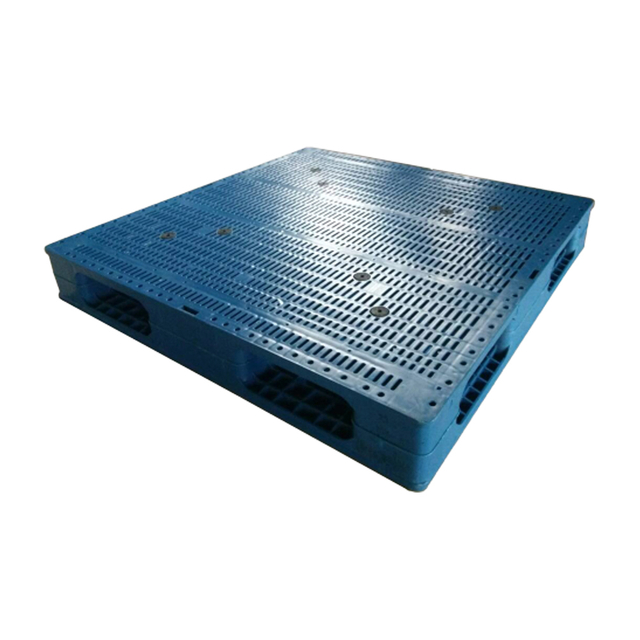 Plataformas plásticas de almacenamiento de HDPE de una sola cara con perímetro completo 1100*1100