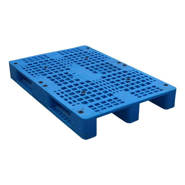 Paleta de plástico azul HDPE de tres corredores 1200*800