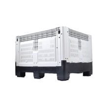 Caja de paletas de plástico plegable abierta grande rígida 1200*1000*810 