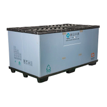 Caja de funda de paleta plegable de plástico de almacenamiento grande