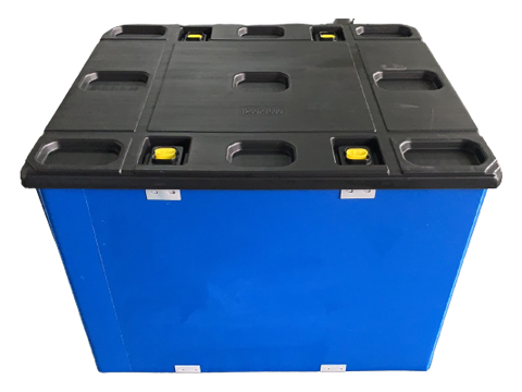 ¿Cuál es la diferencia entre una caja-palé de plástico para almacenamiento y una caja con fundas de plástico?