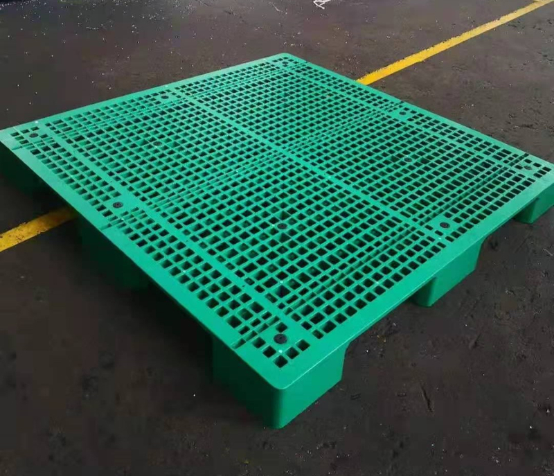 Plataformas plásticas encajables de cubierta abierta verde cuadrada grande