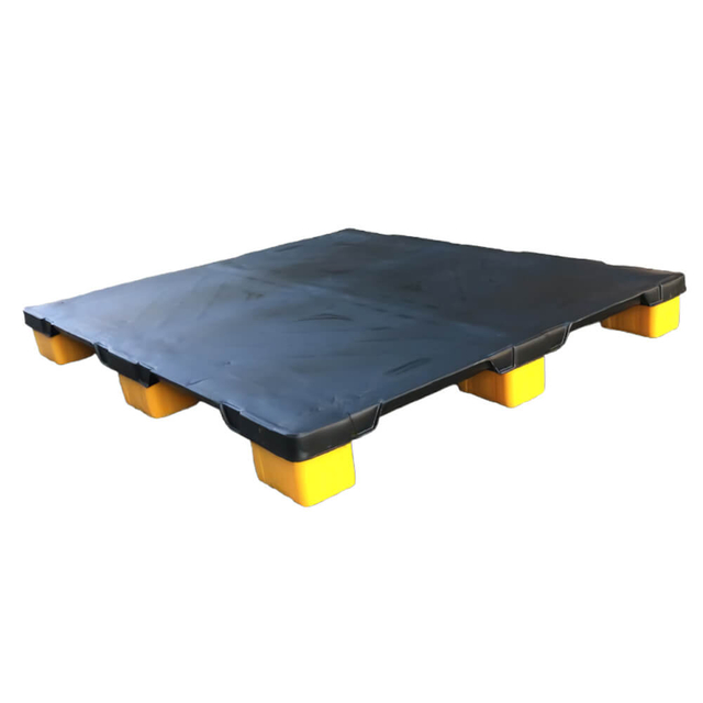 Plataforma de plástico de soldadura en rack reforzada con acero 1200 x 1000