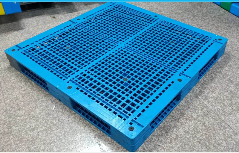 Plataformas de plástico de almacén de doble cara de malla cuadrada de polietileno
