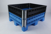 Caja de paquete de funda de collares de paleta de plástico plegable con tapa