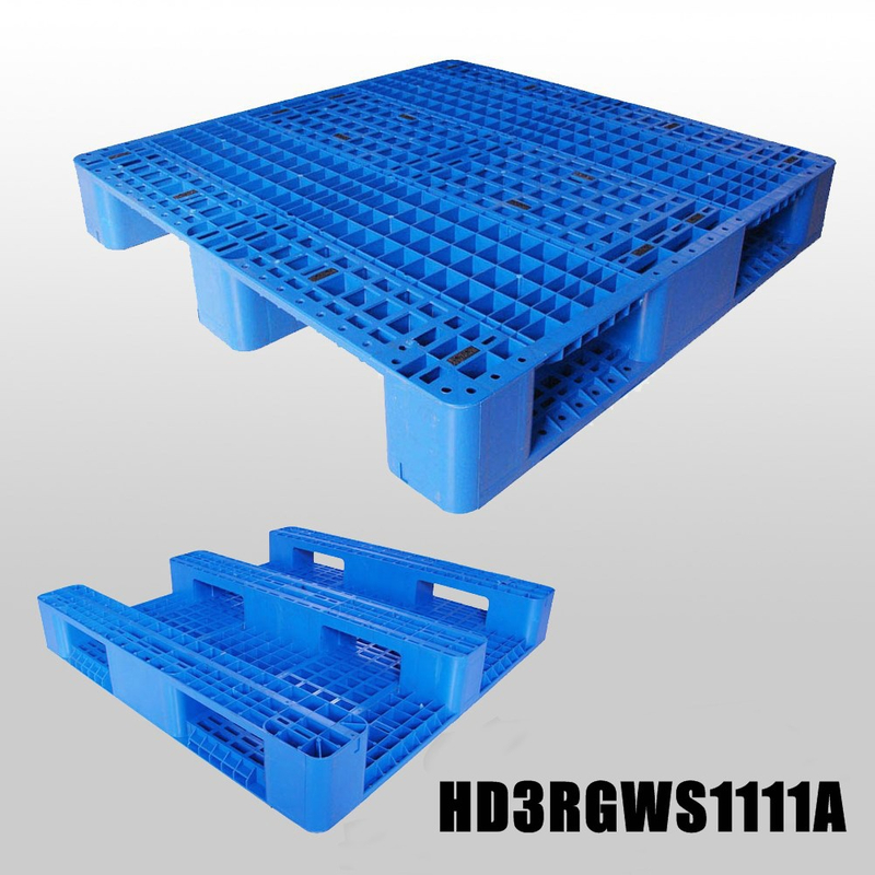 Plataformas industriales de carretilla elevadora de plástico moldeadas por inyección de HDPE 43x43