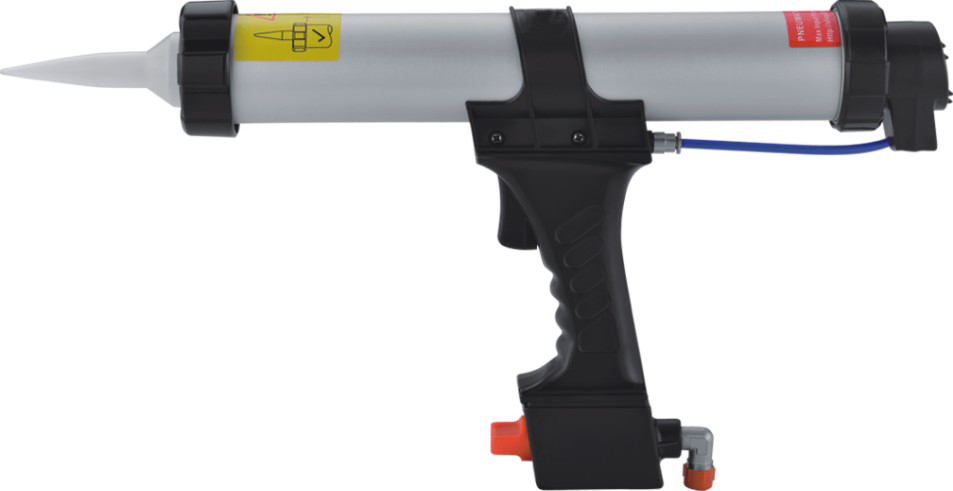 Both Sausage and Cartridge Use Mutli-Functional Pneumatic Caulking Gun (BC-1404)