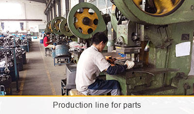 Production line for parts