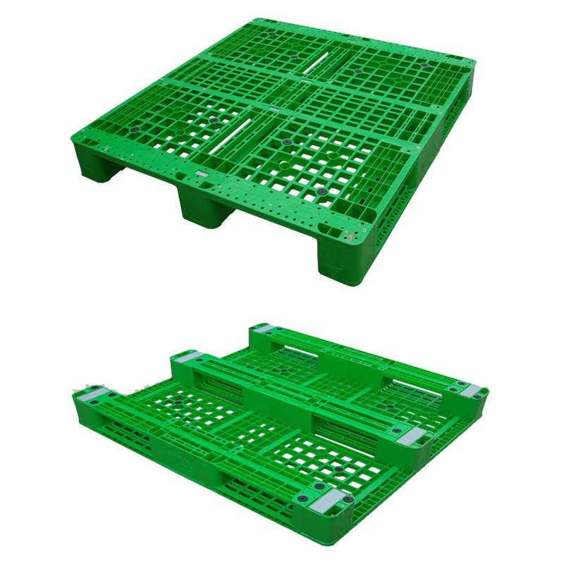 Plataforma plástica apilable de la categoría alimenticia de la cubierta abierta de la rejilla de 1300*1200 tres corredores 