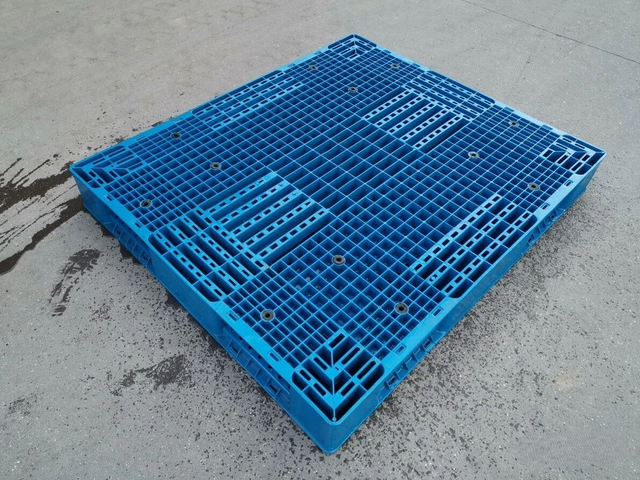 Plataforma de plástico reversible apilable de cubierta abierta industrial HDPE