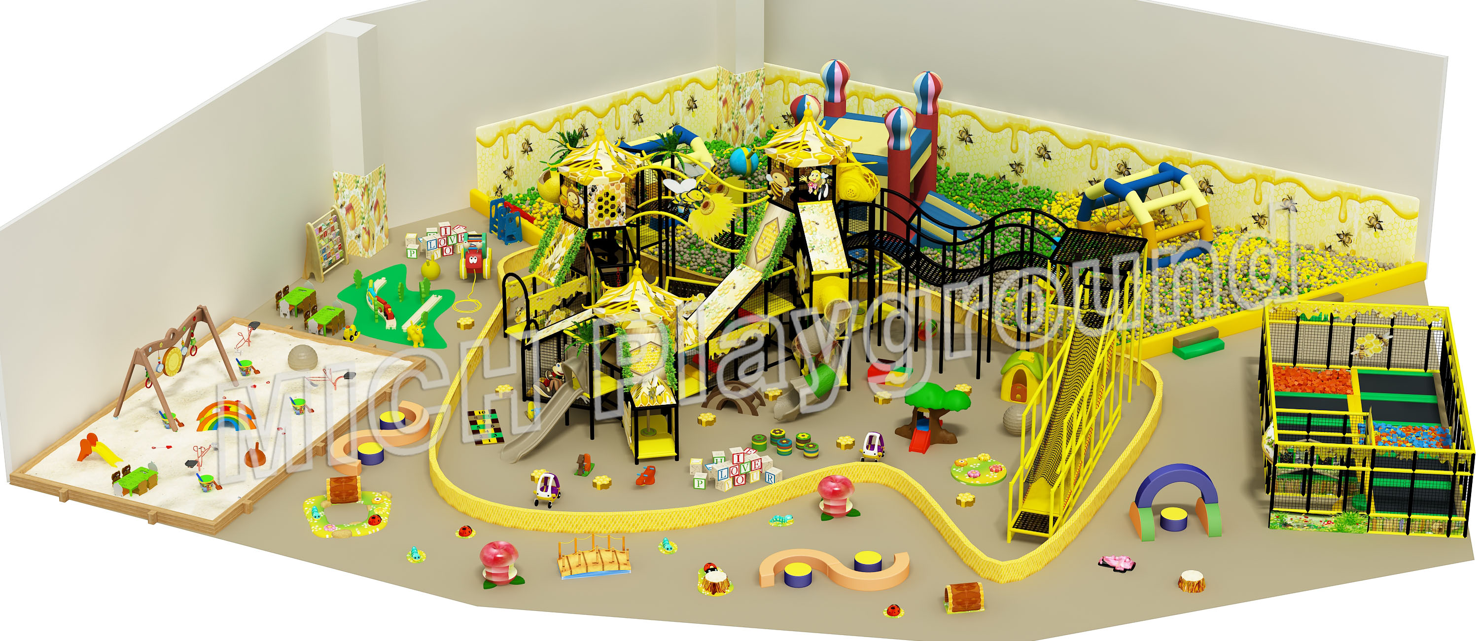 Arena Bermain Indoor Hiburan Anak-anak 6622B