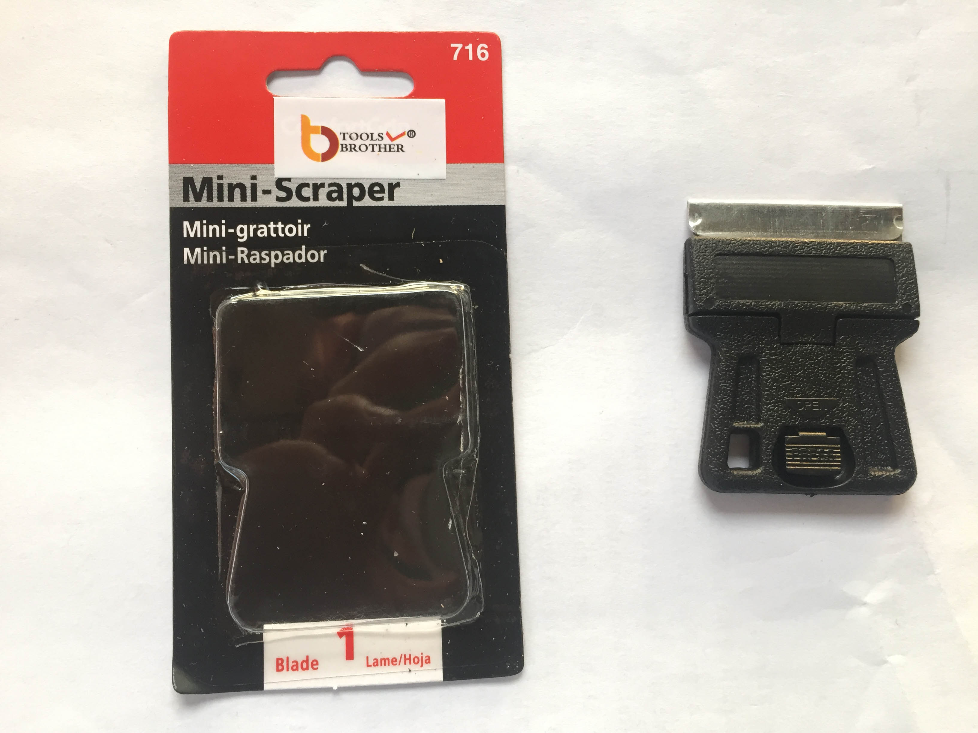 Mini raspadores originales 1pc de la maquinilla de afeitar por el mini raspador del conjunto con una lámina (BC-P716)