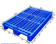 plataforma plástica de Rackable de la cubierta cerrada de los corredores 1200x1000 tres 