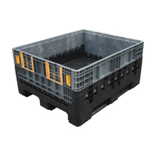 Caja de almacenamiento de paletas de plástico plegable sólida para almacén