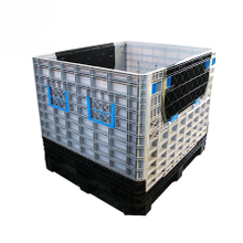 Cajas de paletas de almacenamiento de plástico plegables para autopartes