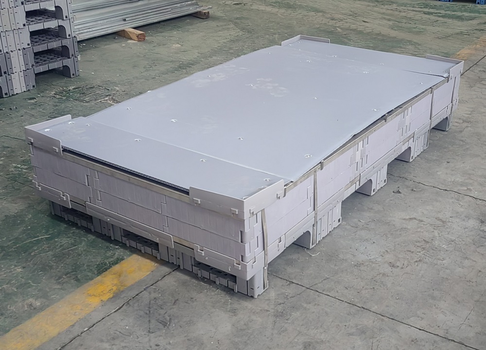 Caja de paletas de plástico plegable extra grande HDPE FLC