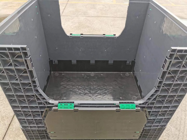 Cajas de paletas de plástico euro plegables, reforzadas, reutilizables y grandes