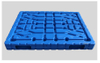 Plataformas de plástico moldeadas por soplado de HDPE reversibles, apilables y fuertes