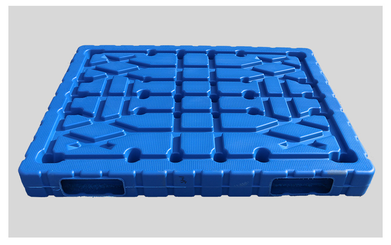 Plataformas de plástico moldeadas por soplado de HDPE reversibles, apilables y fuertes