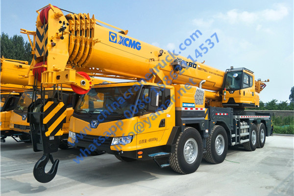 Customer order 80 ton truck crane model XCT80