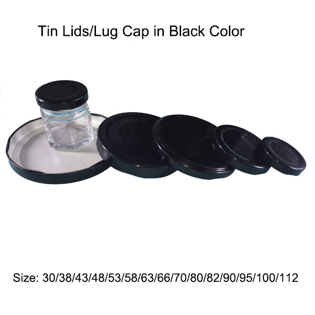 Black Metal Lug Caps