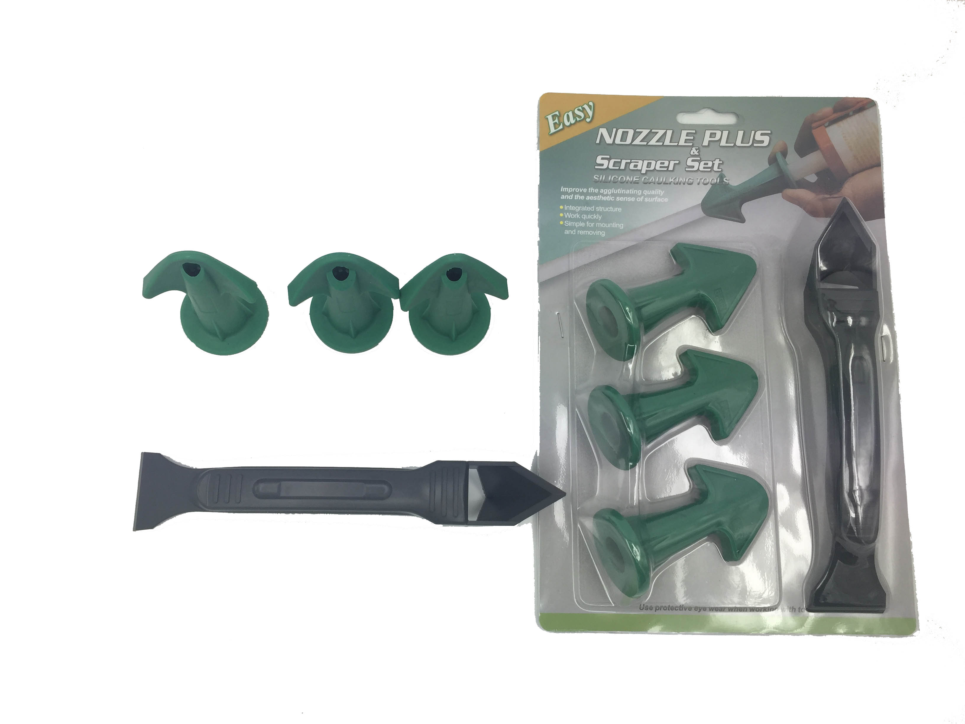 Boquilla del sellante del silicio más el raspador fijado (BC-P053)