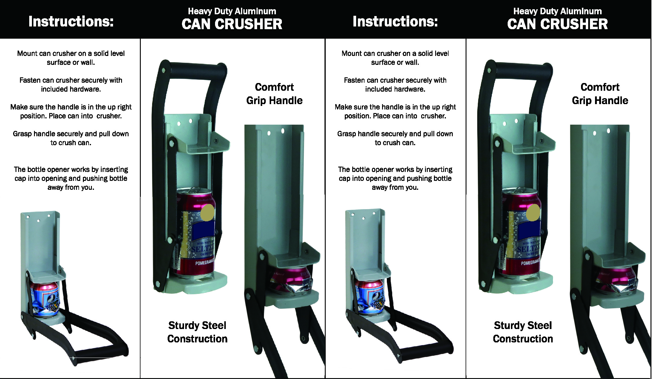 16oz Can Crusher Using Instruction from Builders Choice Tools Limited